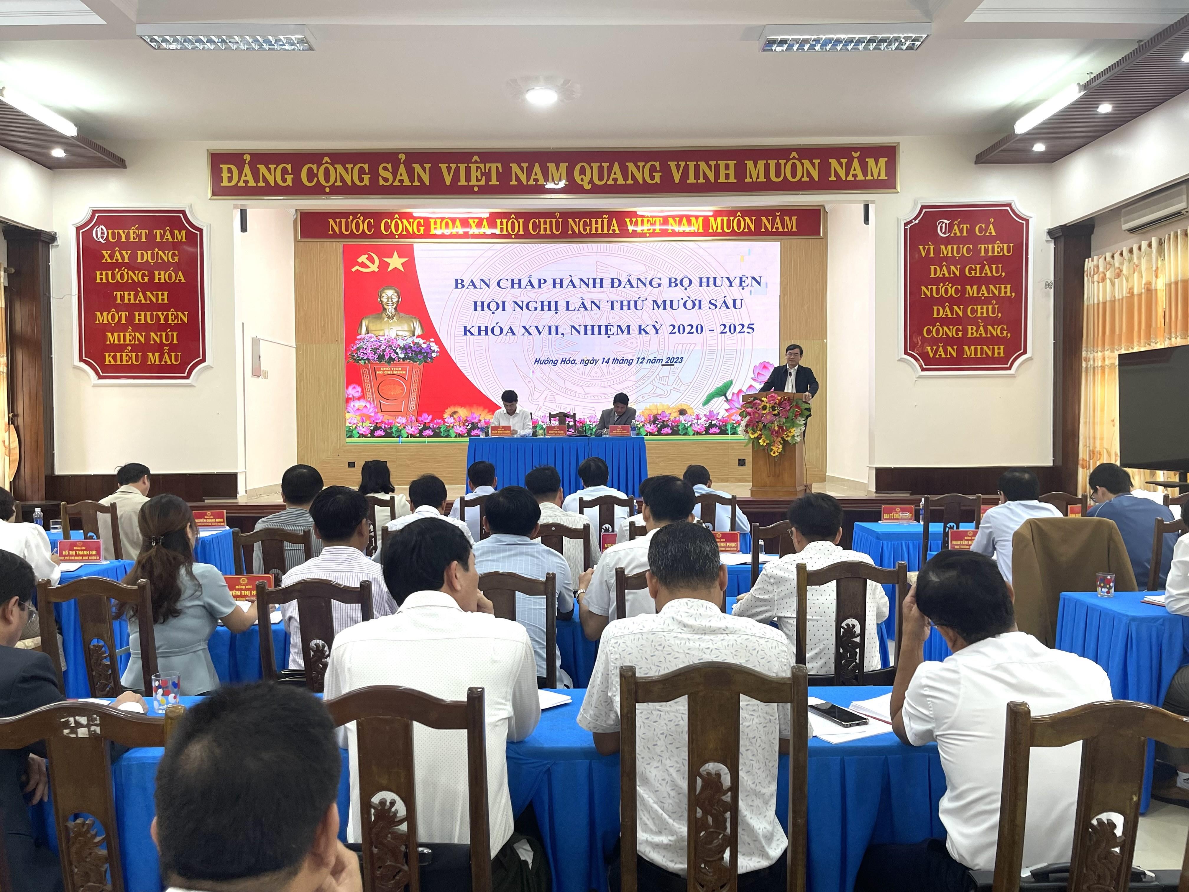 Hội nghị lần thứ 16, BCH Đảng bộ huyện Hướng Hoá Khoá...