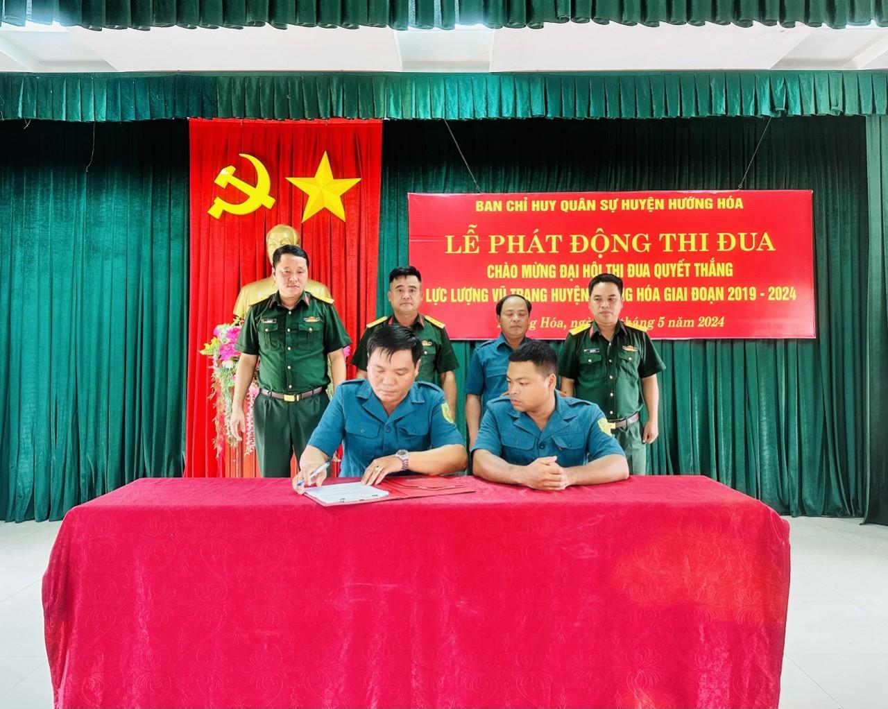 Ban CHQS huyện Hướng Hóa: Phát động phong trào thi đua cao điểm chào mừng Đại hội Thi đua Quyết...