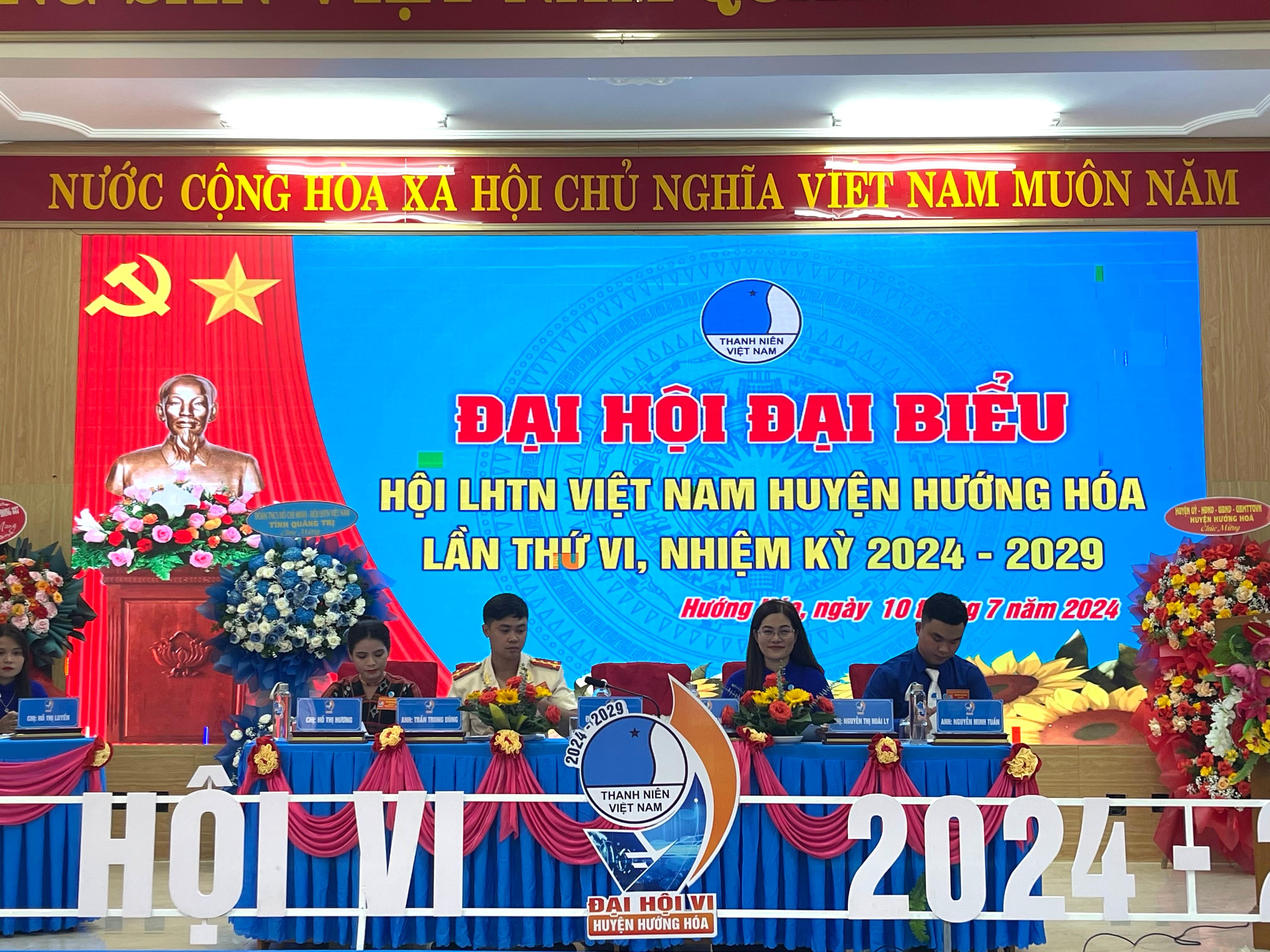Đại hội đại biểu Hội Liên hiệp Thanh niên Việt Nam huyện Hướng Hóa lần thứ VI, nhiệm kỳ 2024 - 2029.