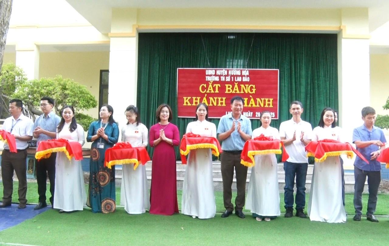 Khánh thành 4 phòng học mới tại trường Tiểu học số 1 Lao Bảo